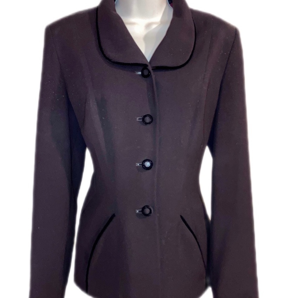 Tahari chestnut brown jacket, sz 6